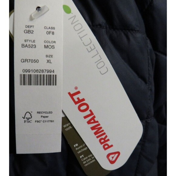 J. Crew Men’s Olive PrimaLoft Luxe Coat With Removable Liner Size XL - Picture 5 of 13